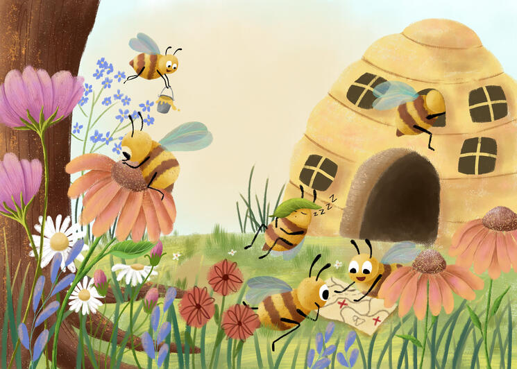 Bee and Flower